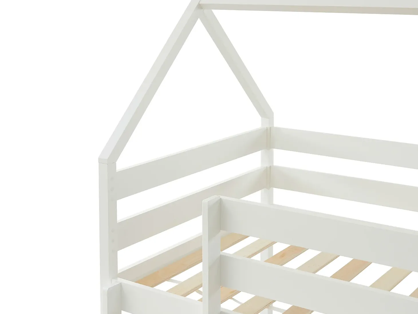 Beliche cabana 2 gavetas 2 x 90 x 190 cm pinho maciço branco com colchão - CHORI