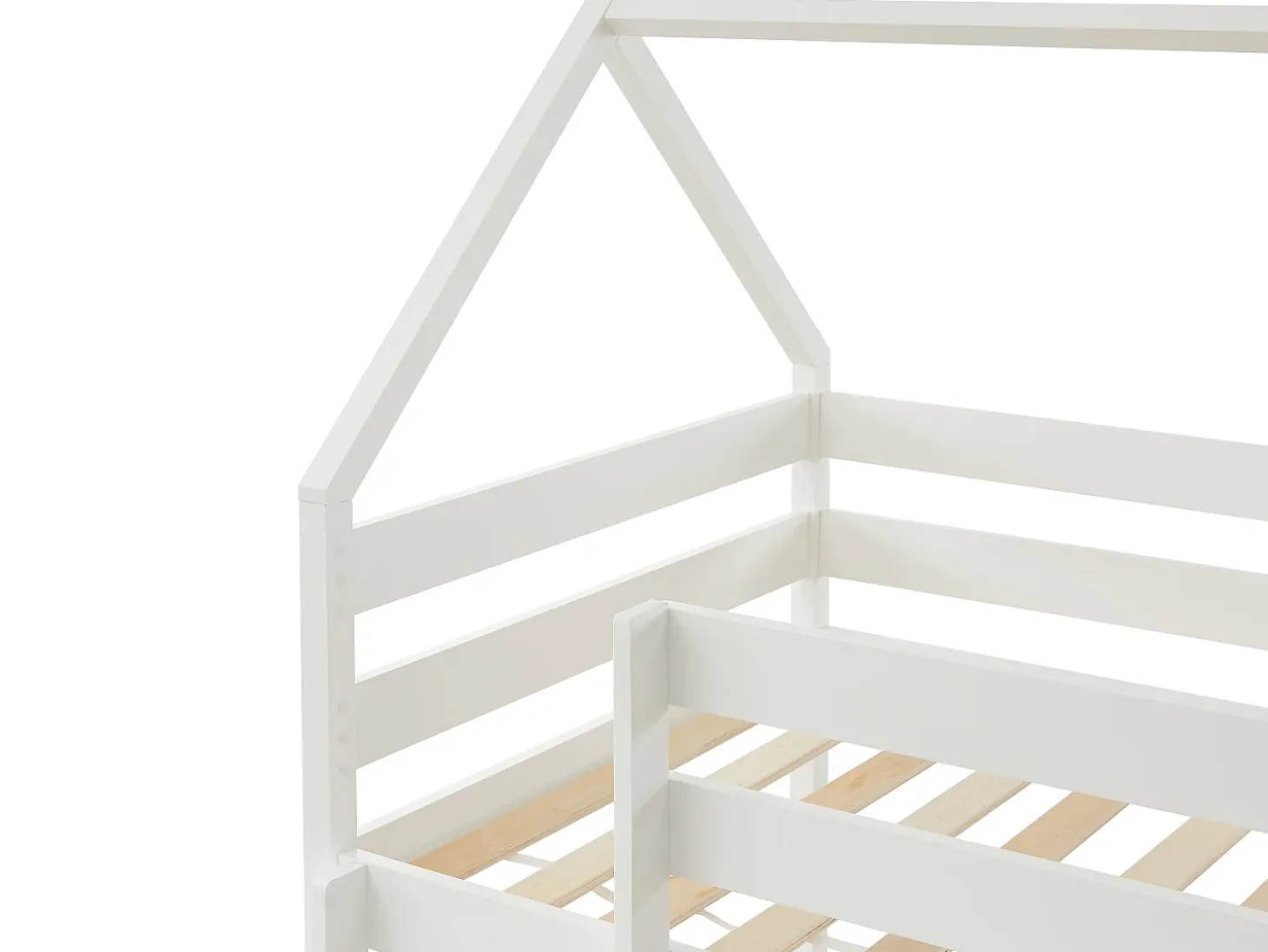 Beliche cabana com espaços de arrumação 2 x 90 x 190 cm em madeira de pinho branco - CHORI