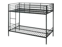 Beliche com estrado 2x90x190 cm Preto - DOUTIS II