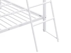 Beliche de metal branco com 2 camas de 140 x 190 cm + colchão - GEMINI