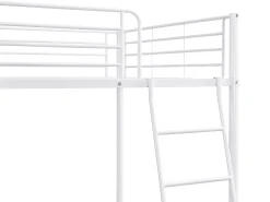 Beliche de metal branco com 2 camas de 140 x 190 cm + colchão - GEMINI