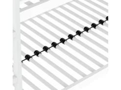 Beliche triplo - 3x90x200cm - estrutura em ferro - Branco