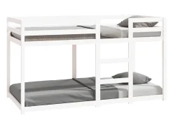 Beliche 90x190 cm madeira de pinho maciça branco
