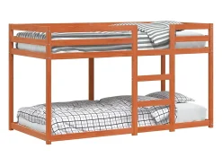 Beliche 90x190 cm madeira de pinho maciça castanho cera
