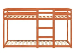 Beliche 90x190 cm madeira de pinho maciça castanho cera