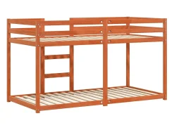 Beliche 90x190 cm madeira de pinho maciça castanho cera