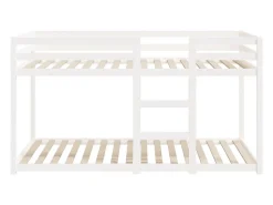 Beliche 90x200 cm madeira de pinho maciça branco