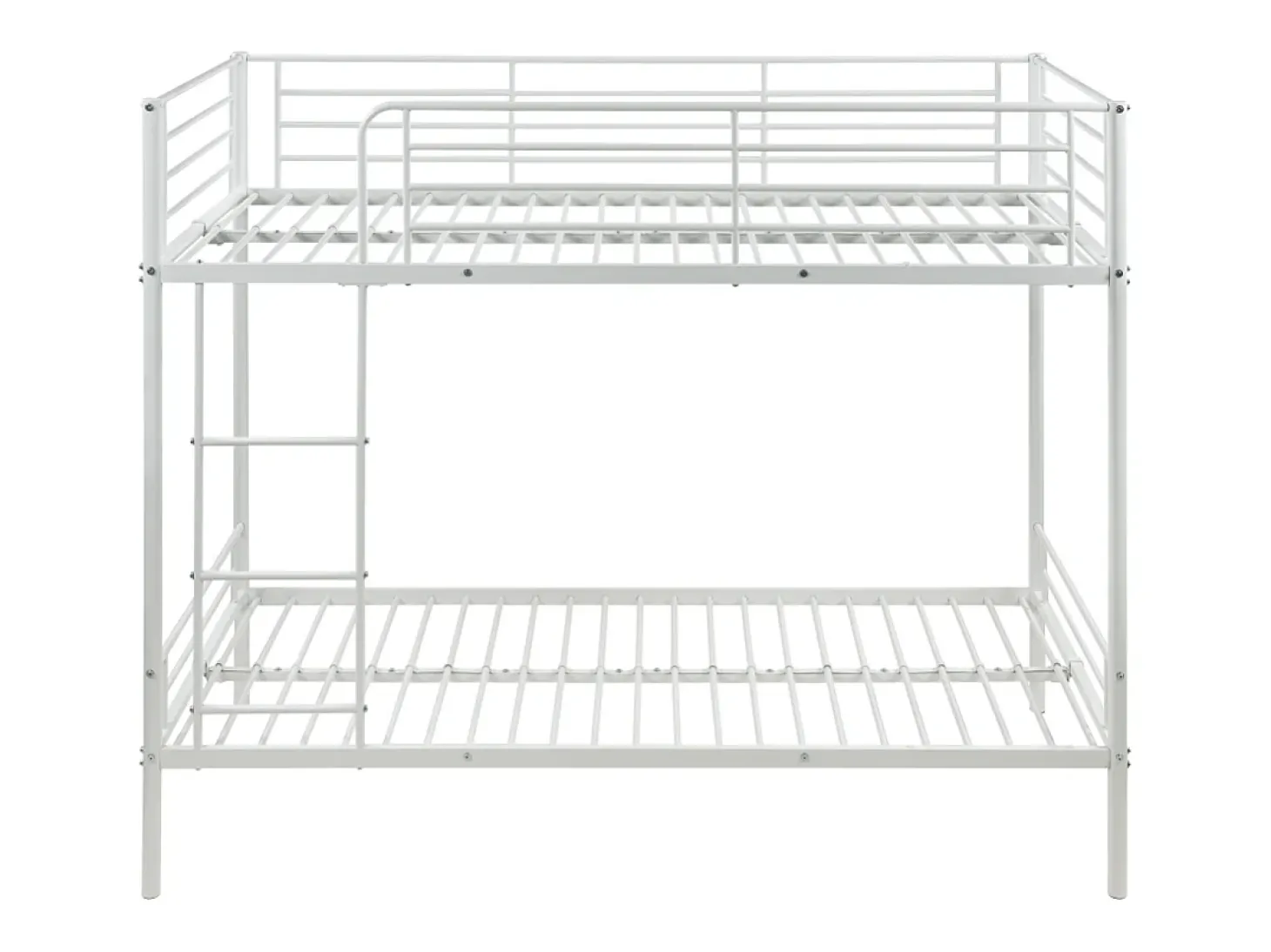 Beliches 2 x 90 x 190 cm branco com estrados e cama extra - DUOTIS