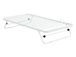 Beliches 2 x 90 x 190 cm branco com estrados e cama extra - DUOTIS