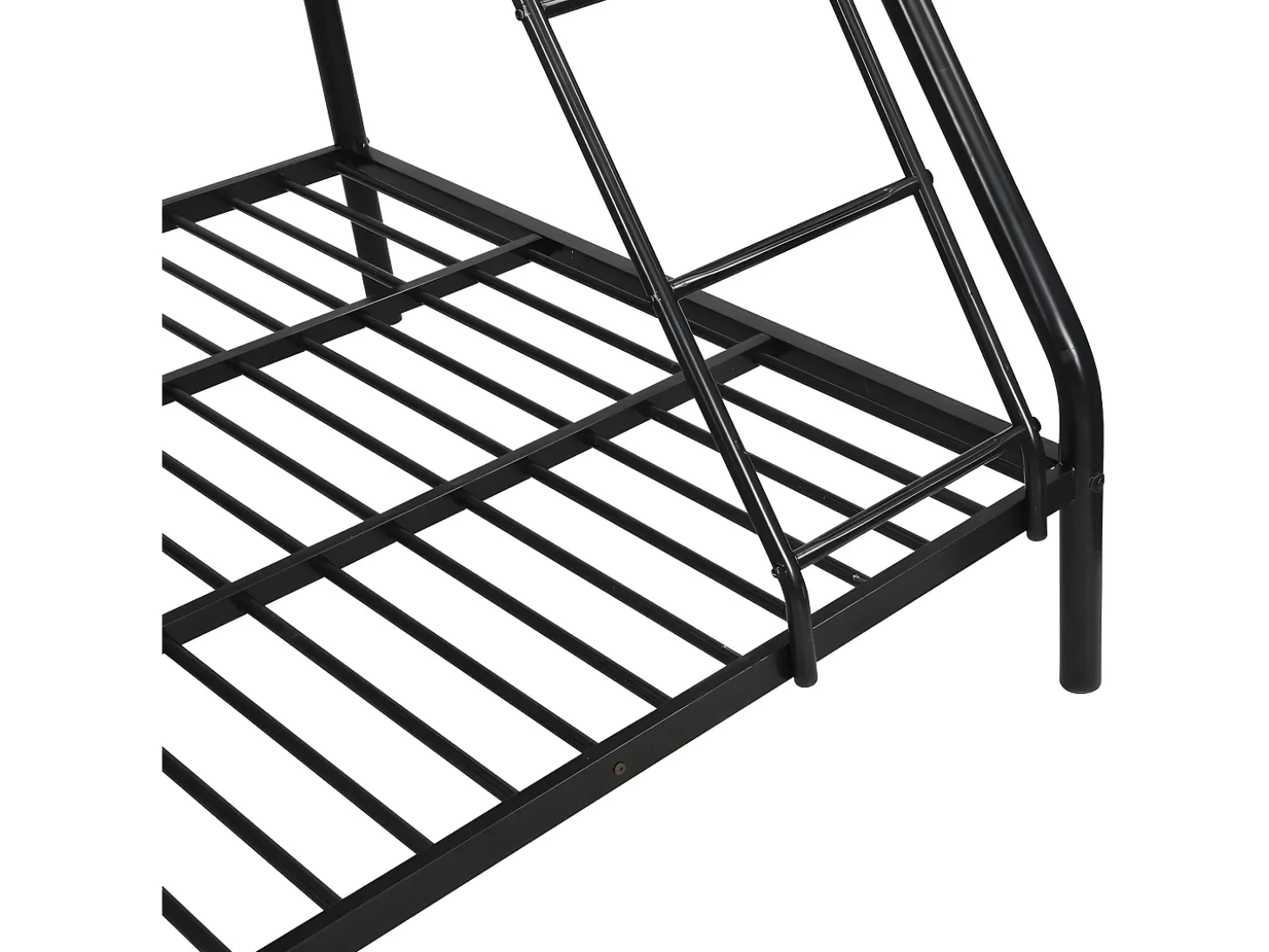 Beliches de aço preto de 90 x 190 e 140 x 190 cm com colchão ELEVATIO IV