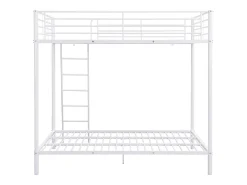 Beliches GEMINI 2 x 140 x 190 cm em metal branco
