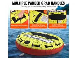 Bóia Remorcada Inflável SucceBuy, para 1 a 3 Passageiros, 231 kg, Tubo Remorqueável para Barco