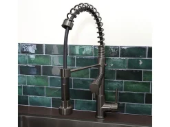 Big Pro Misturadora de lavatório com chuveiro móvel cinza metálico Essebagno