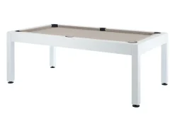 Bilhar de exterior branco e taupe C213,4 x L121,1 x A79,7 cm - STAZIO