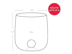 Bilia Tumbler Zafferano conjunto de vidro borossilicato de 6 peças em branco