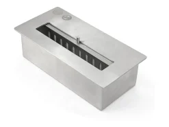 Biofireplace de piso de lareira a bioetanol JEFFERSON Branco L 89,5 x H90,5 x D28