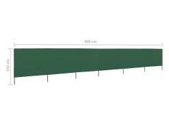 Biombo de tecido com 6 painéis 800 x 120 cm verde 02_0008841