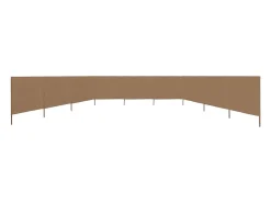 Biombo de tecido com 9 painéis 1200 x 120 cm bege 02_0008858