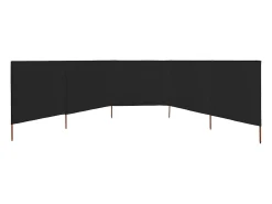 Biombo de tecido com 5 painéis 600 x 160 cm preto 02_0008827