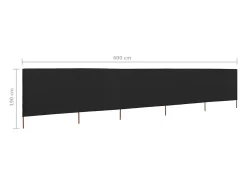 Biombo de tecido com 5 painéis 600 x 160 cm preto 02_0008827