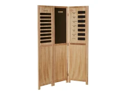 Biombo 170x120x2 cm paravento em madeira natural