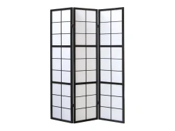 Biombo 132x2,2x175 cm Preto Shoji