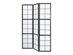 Biombo 132x2,2x175 cm Preto Shoji
