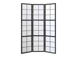 Biombo 132x2,2x175 cm Preto Shoji