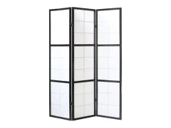 Biombo 132x2,2x175 cm Preto Shoji