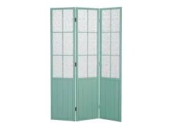 Biombo 170x120x2 cm Turquesa Estilo Campestre