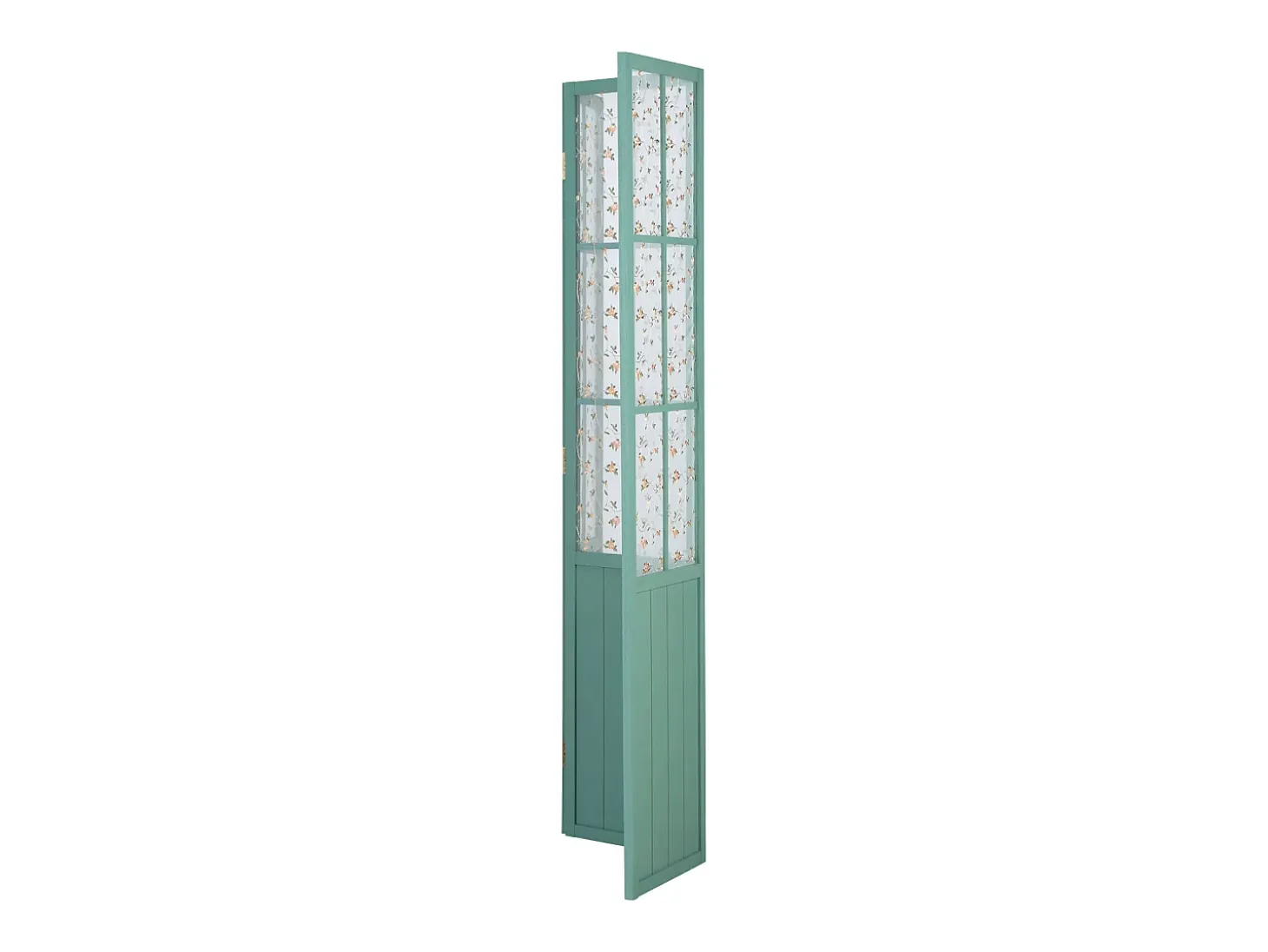 Biombo 170x120x2 cm Turquesa Estilo Campestre