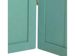 Biombo 170x120x2 cm Turquesa Estilo Campestre