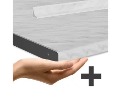 Bloco de cozinha branco alto brilho 80x60x81.6 r-line