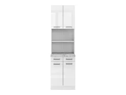 Bloco de cozinha branco alto brilho 60x60x81.6 r-line