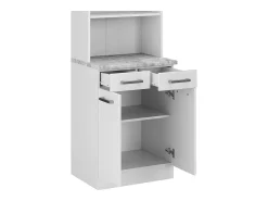 Bloco de cozinha branco alto brilho 60x60x81.6 r-line