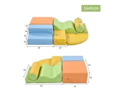 Blocos de construção de 6 peças - Para bebés e crianças - PU