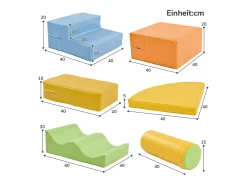 Blocos de construção de 6 peças - Para bebés e crianças - PU