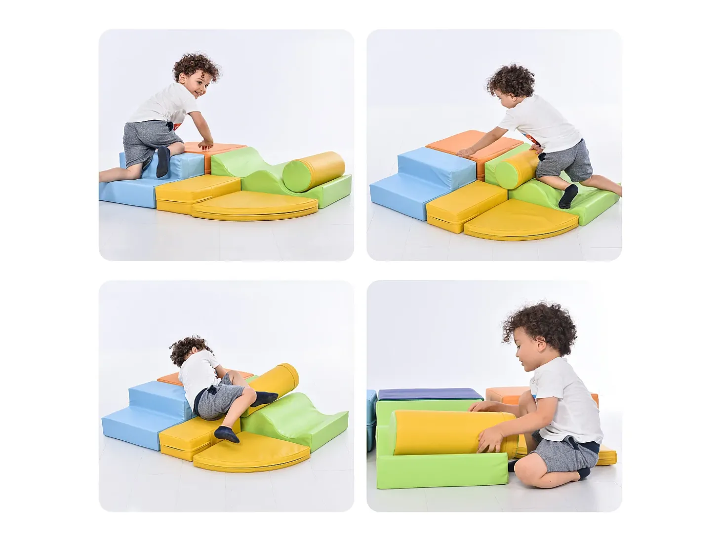 Blocos de construção de 6 peças - Para bebés e crianças - PU