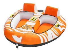 Boia Rebocável, SucceBuy Boias Rebocáveis para Passeios de Barco, Boias Rebocáveis Insufláveis para 2 Pessoas com 2 Cockpits
