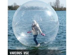 Bola Zorb Insuflável de 2M para Caminhada na Água com Fecho Alemão em PVC SucceBuy