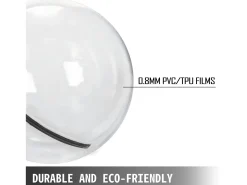 Bola Zorb Insuflável de 2M para Caminhada na Água com Fecho Alemão em PVC SucceBuy