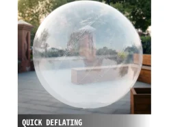 Bola Zorb Insuflável de 2M para Caminhada na Água com Fecho Alemão em PVC SucceBuy