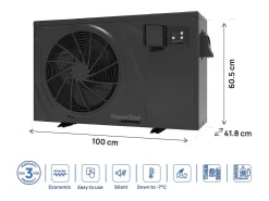Bomba de Calor Inverter Hayward PowerLine 3,5 kW/h - Preta