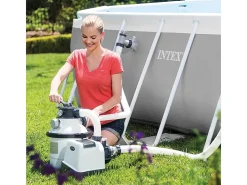 Bomba de filtração de areia 4m³/h Intex para piscinas até 24m³ - Fácil de usar e manutenção mínima