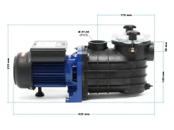 Bomba de piscina de 370 watts vazão de 220 l/min bomba de circulação de 11 m filtragem de água 16_0001985