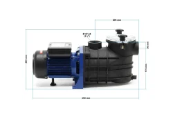 Bomba para piscina com vazão de 13800 litros por hora 550 watts bomba de circulação e filtragem para piscina modelo 16_0001469