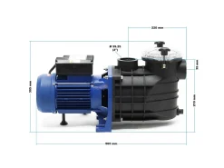 Bomba para piscina com vazão de 22.500 litros por hora 1.500 watts bomba de circulação e filtragem para piscina modelo 16_0001472.