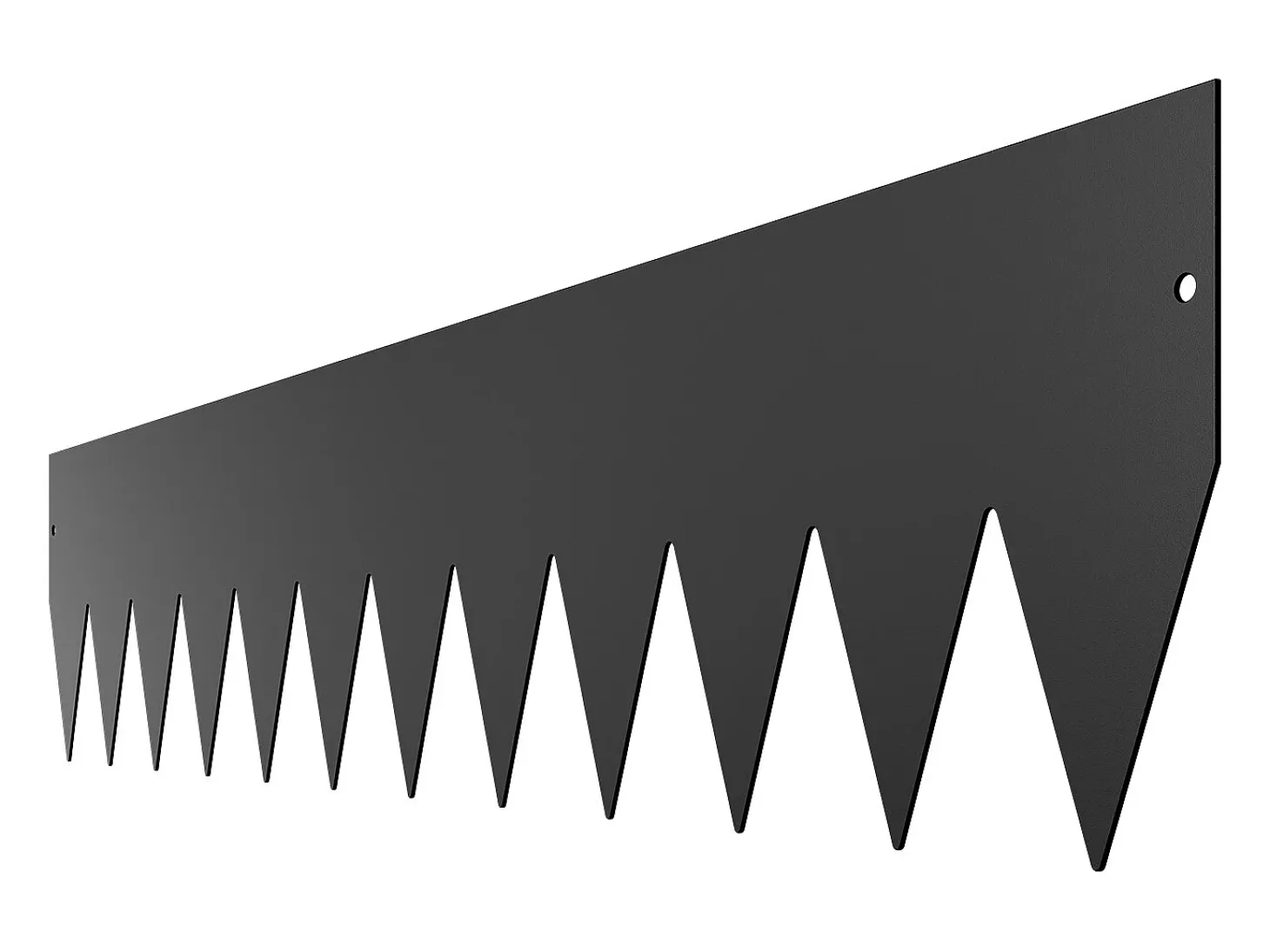Borda de Jardim em Aço Anti-ferrugem SucceBuy, 6 PCS, 101,6 x 20,3 cm, Preto, para Jardins, Relvados, Pátios