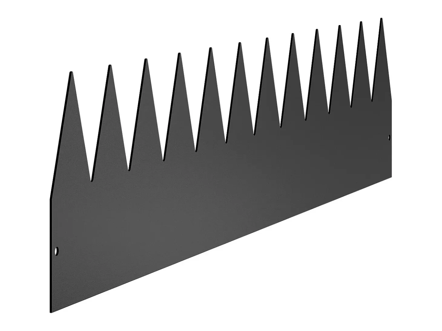 Borda de Jardim em Aço Anti-ferrugem SucceBuy, 6 PCS, 101,6 x 20,3 cm, Preto, para Jardins, Relvados, Pátios