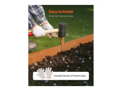 Borda de Jardim em Aço SucceBuy Resistentes às Intempéries, 1016x203,2mm, Lote de 6